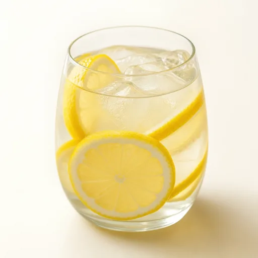 Agua con rodajas de limón