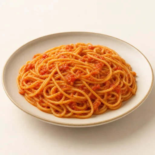 Fideos con salsa
