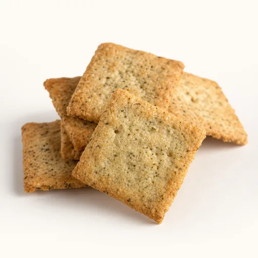 Galletas crackers de harina de almendra