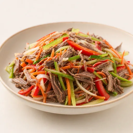 Salpicón de res con verduras bajas en carbohidratos