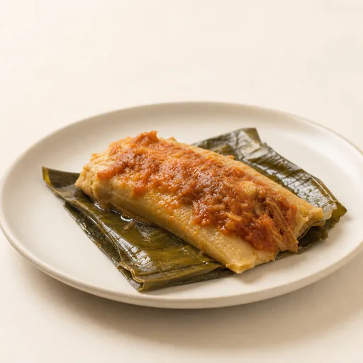 Tamal de masa de coliflor o de harina de almendra